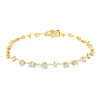 Multi-Shape Lab Diamond Station Bracelet - Choice of 1.00ct / 2.00ct / 3.00ct or 5.00ct TW - Lab Diamond Tennis