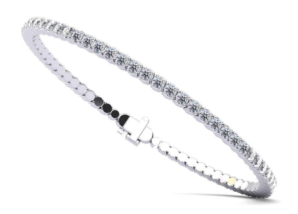 Natural Diamond Flexi-Bangle - Choice of 1.45ct to 4.83ct Total Weight - Choice of White Gold or Yellow Gold - Natural