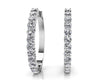 Natural Diamond Hoop Earrings - Choice of White or Yellow Gold -.49ct to 1.56ct Total Weight - Natural Hoop Earrings