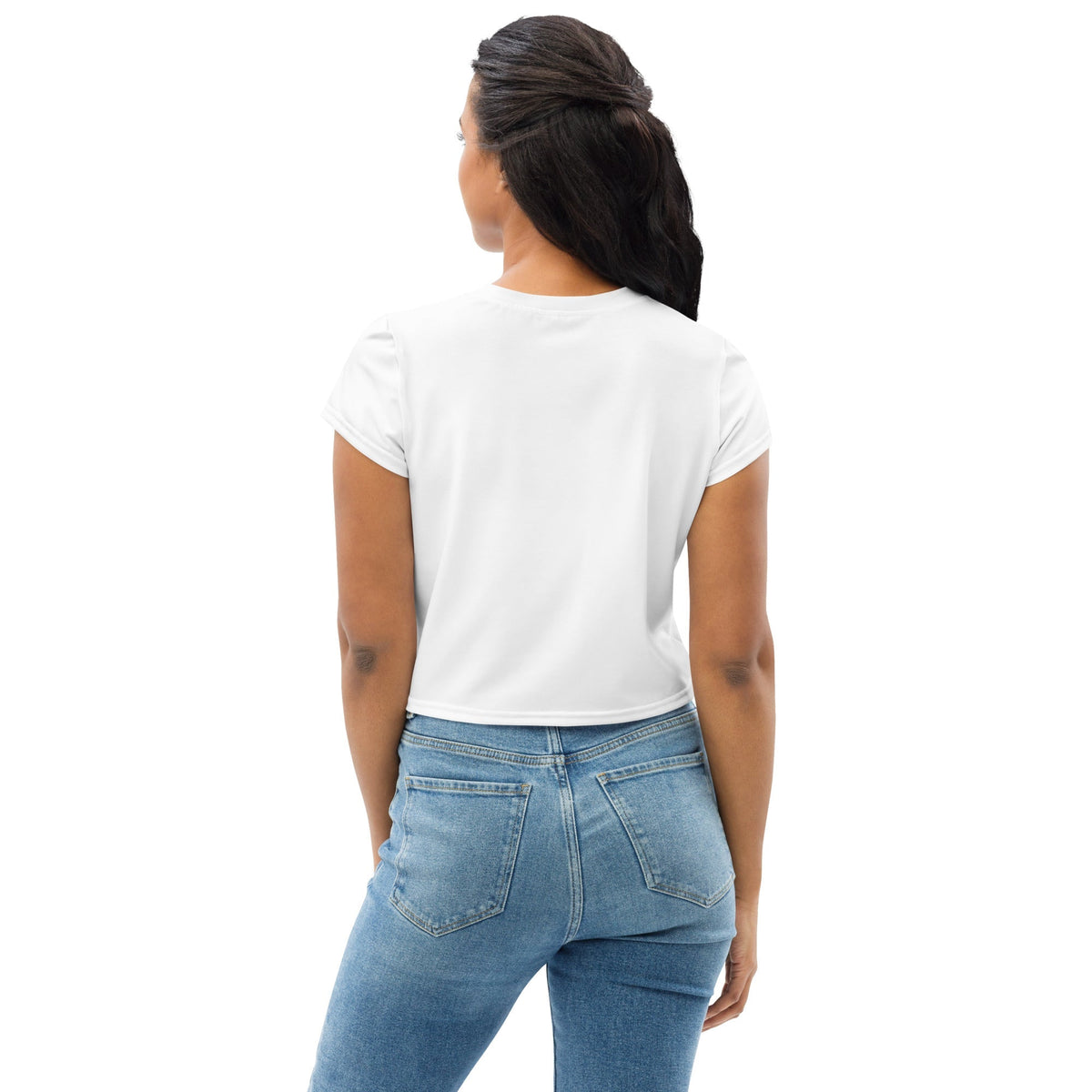 "Obviously" All-Over Print Crop Tee – view 3 of 5