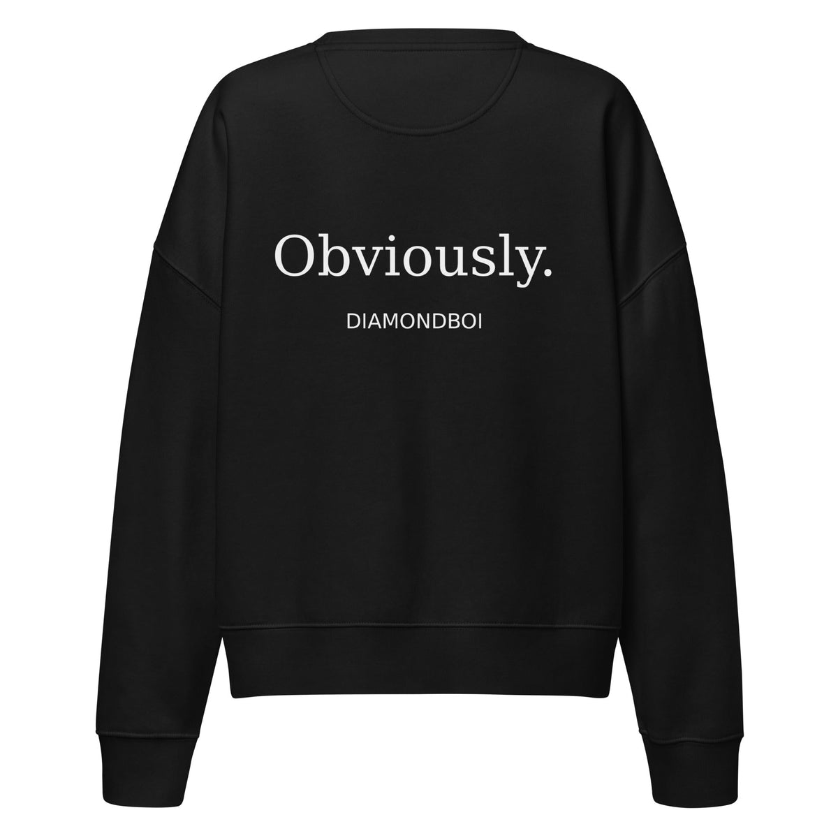 "Obviously" Women’s organic crew neck sweatshirt – view 1 of 4