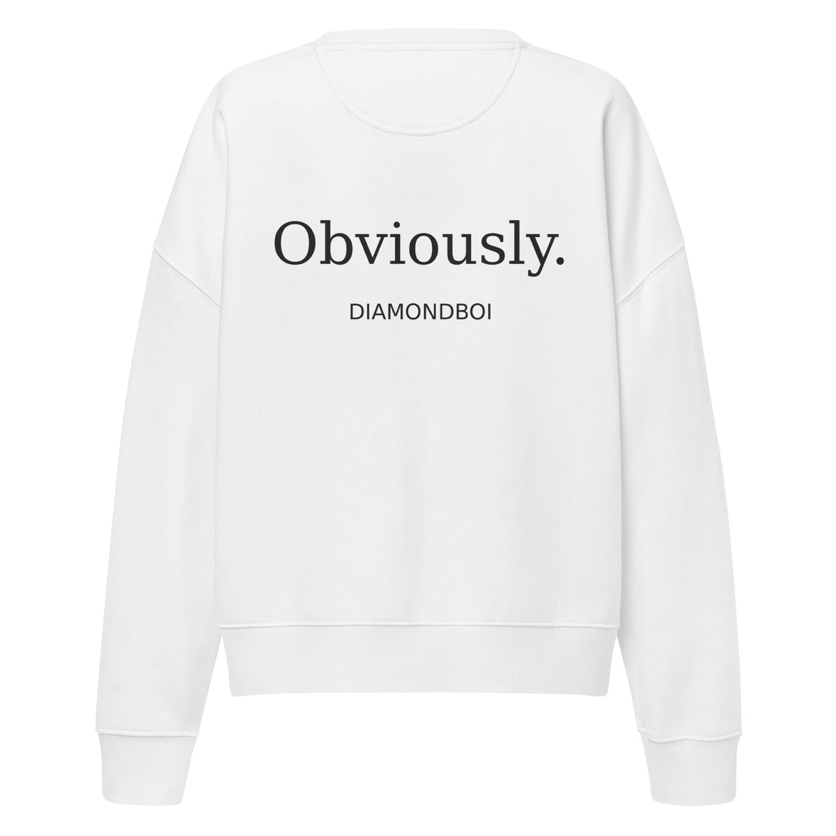"Obviously" Women’s organic crew neck sweatshirt – view 1 of 8