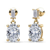 Oval & Baguette Diamond Drop Earring – view 1 of 2
