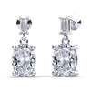 Oval & Baguette Diamond Drop Earring – view 2 of 2