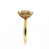 Oval Cut Diamond 6-Prong Vintage and Wrap Around Reverse Halo Design- Choice of.50ct /.80ct / 1.00ct or 1.20ct Centre