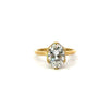 Oval Cut Diamond 6-Prong Vintage and Wrap Around Reverse Halo Design- Choice of.50ct /.80ct / 1.00ct or 1.20ct Centre