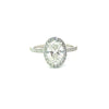 Oval Cut Lab Diamond - Classic Halo & Italian Pave Design - Available in 1.00ct - 7.00ct - Hidden Halo Reverse Halo Lab