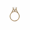 Oval Cut Lab Diamond Engagement Ring | 1.80MM Tube Shank | Cathedral | Diamond Encrusted Prongs - Lab Engagement Ring