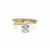 Oval Cut Lab Diamond - Engagement / Wedding Band Design- Available in 1.00ct - 7.00ct - Hidden Halo Reverse Halo Lab