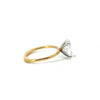 Oval Cut Natural Diamond - Classic 1.50MM Tube Solitaire Design- Available in.80ct - 2.00ct - Hidden Halo Reverse Halo