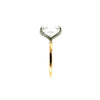 Oval diamond engagement ring, classic 1.50mm tube solitaire & diamond prong design – view 3 of 3