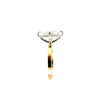 Oval natural diamond engagement ring, 2mm cigar band with reverse halo – view 2 of 3