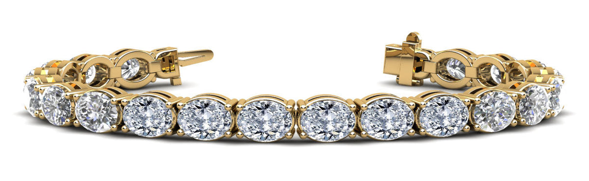 Oval Cut Tennis Bracelet - Avaialble in 16.20ct - Lab or Natural Bracelet