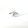 Oval Cut with Reverse Halo Design - Choice of.50ct /.80ct / 1.00ct or 1.20ct Centre Diamond - Hidden Halo Reverse Halo