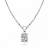 Oval Shaped Classic Diamond Pendant – view 1 of 2