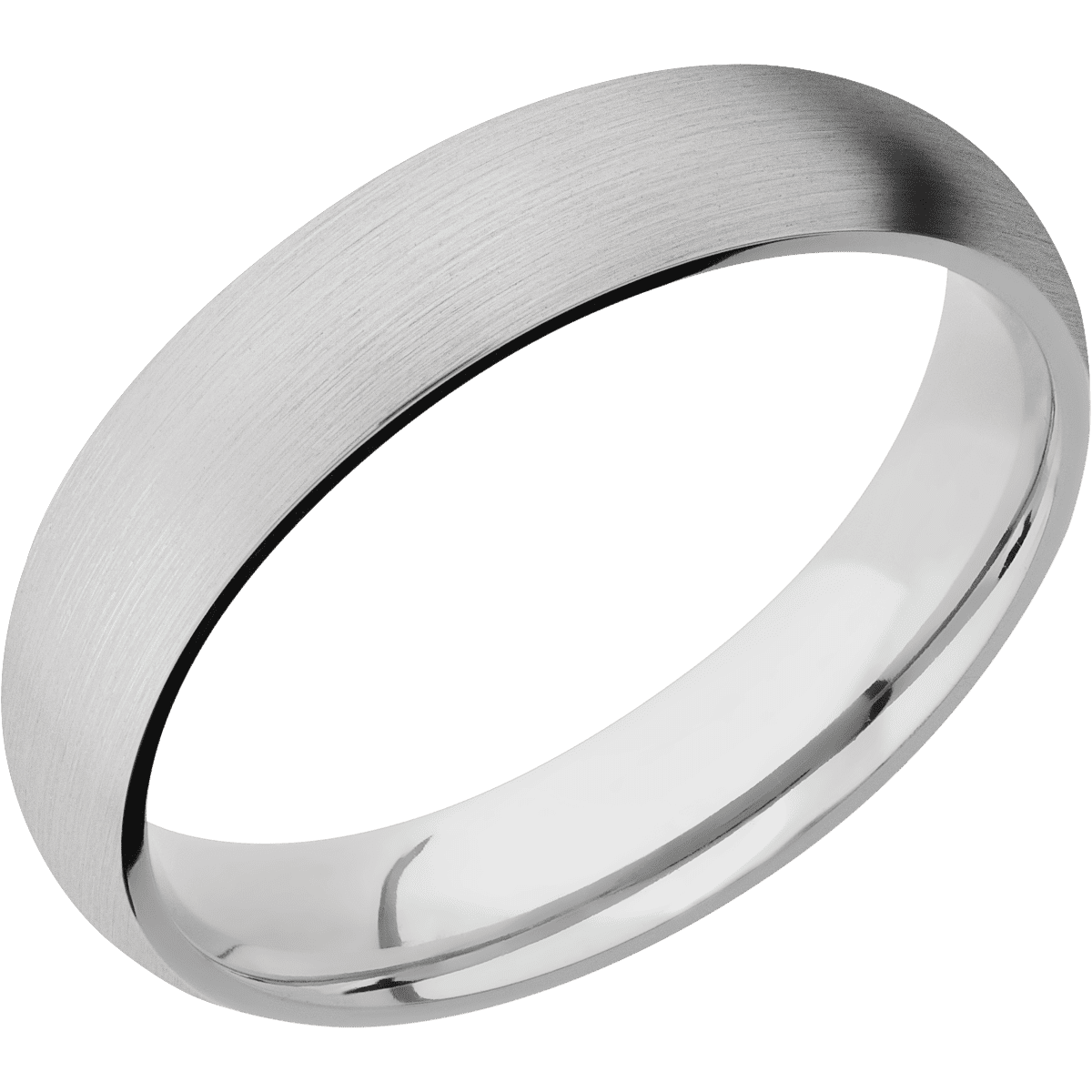 Palladium + Satin Finish - 5 mm wide Domed Palladium band. - Custom