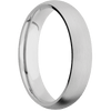 Palladium + Satin Finish - 5 mm wide Domed Palladium band. - Custom