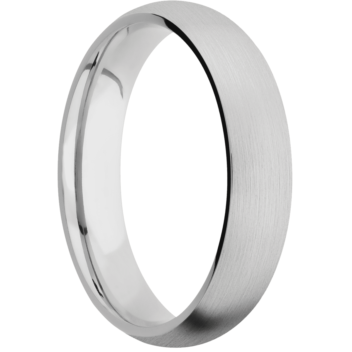 Palladium + Satin Finish - 5 mm wide Domed Palladium band. - Custom