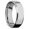 Palladium Silver + Polish Polish Finish - 7 mm wide Beveled Palladium Silver band. - Custom