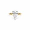 Pear Shape Lab Diamond - 1.50MM Tube Solitaire Design- Available in 1.00ct - 7.00ct - Lab Diamond Solitaire Pear