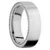 Platinum + Bead Finish - PLAT7FSIDEETERNITYDIA.01BEAD - Custom