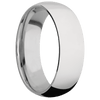 Platinum + Polish Finish + Titanium - 7 mm wide Domed Platinum band featuring a Titanium sleeve. - Custom