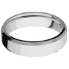Platinum + Polish Satin Finish - 6 mm wide Beveled Platinum band. - Custom