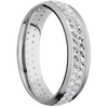Platinum + Satin Finish - PLAT6DLABDIA2ROWETERNITY.015BEAD-IS - Custom