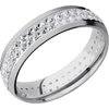Platinum + Satin Finish - PLAT6DLABDIA2ROWETERNITY.015BEAD-IS - Custom