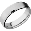 Platinum + Satin Polish Finish - 6 mm wide Beveled Platinum band. - Custom