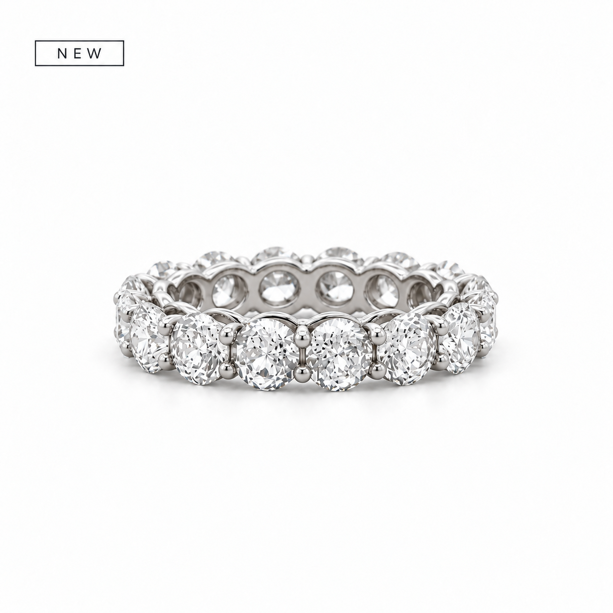 Portuguese Cut Round Eternity Band |.30ct Each | Lab Diamonds - Wedding Band