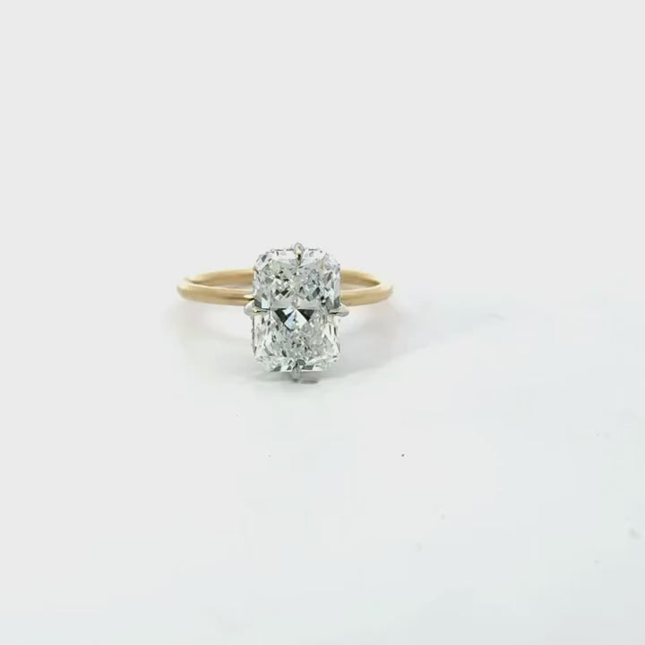 Radiant Cut Natural Diamond – Rotated Claws – video
