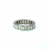 Ladies Radiant & Emerald Cut Eternity Band