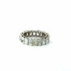 Ladies Elongated Cushion Cut Eternity Band