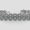 Marquise Inspired Diamond Bracelet with Round Diamonds- 3.04ct TW