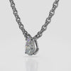 Pear Shape Diamond Solitaire Pendant - Available in .25ct to 2.00ct