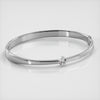 Lab Diamond Single Shiny Diamond Bangle Bracelet- Choice of White Gold or Yellow Gold - .50ct to 1.00ct