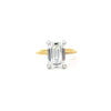 Emerald Cut Lab Diamond - Diamond Encrusted Prongs - Available in 1.00ct - 7.00ct