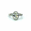 Oval Cut Natural Diamond - diamondboi Hidden Halo & Italian Pave Design - Available in .80ct - 2.00ct