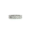 Ladies Emerald & Radiant Cut Eternity Band