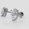 Pear Shape Stud Earrings - Available in .50 - 2.00ct