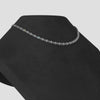 Graduated Diamond And Chain Link Necklace- Choice of 4.05ct to 6.18ct TW - Lab Diamonds
