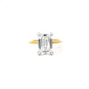 Emerald Cut Natural Diamond – Diamond Encrusted Prongs & 1.50MM Tube Shank – video
