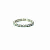 Ladies Small Round Shared Bead Band