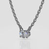 Rotated Oval Cut Pendant - Available in .25- 2.00ct