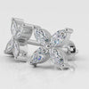 Marquise Shape Diamond Stud Earrings- Choice of Natural or Lab Diamonds - .88ct to 1.12ct Total Weight