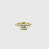 Bezel Elongated Cushion Cut Lab Diamond | Italian Pave Shank | 1/2 Eternity | 1.00ct to 7.00ct