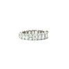 Ladies Oval & Emerald Eternity Band
