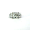 Asscher Cut Lab Diamond with Cadillac Shape Side Diamond - Choice of 3.00ct / 4.00ct / 5.00ct or 5.50ct