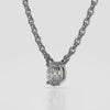 Floating Oval Cut Pendant - Available in .25- 2.00ct
